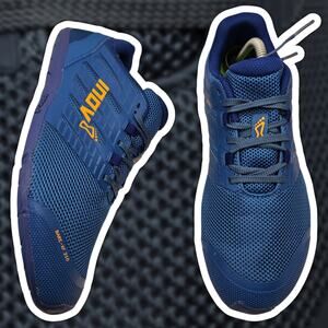 Inov-8 Bare-XF 210 V3 Blue Orange Navy Mens 10 Womens 11.5 Training Shoes 000977